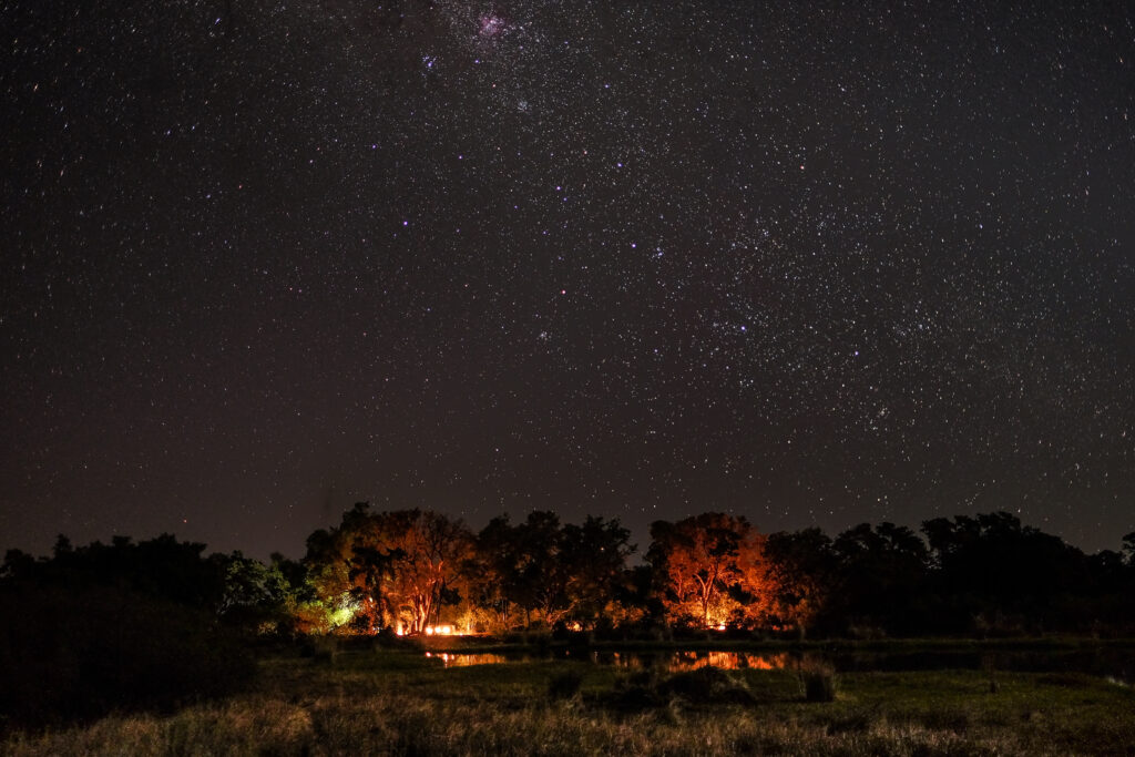 Campsite at Night Petrichor Films Botswana